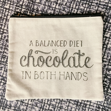 Load image into Gallery viewer, &quot;Chocolate IN BOTH HANDS&quot; travel bag
